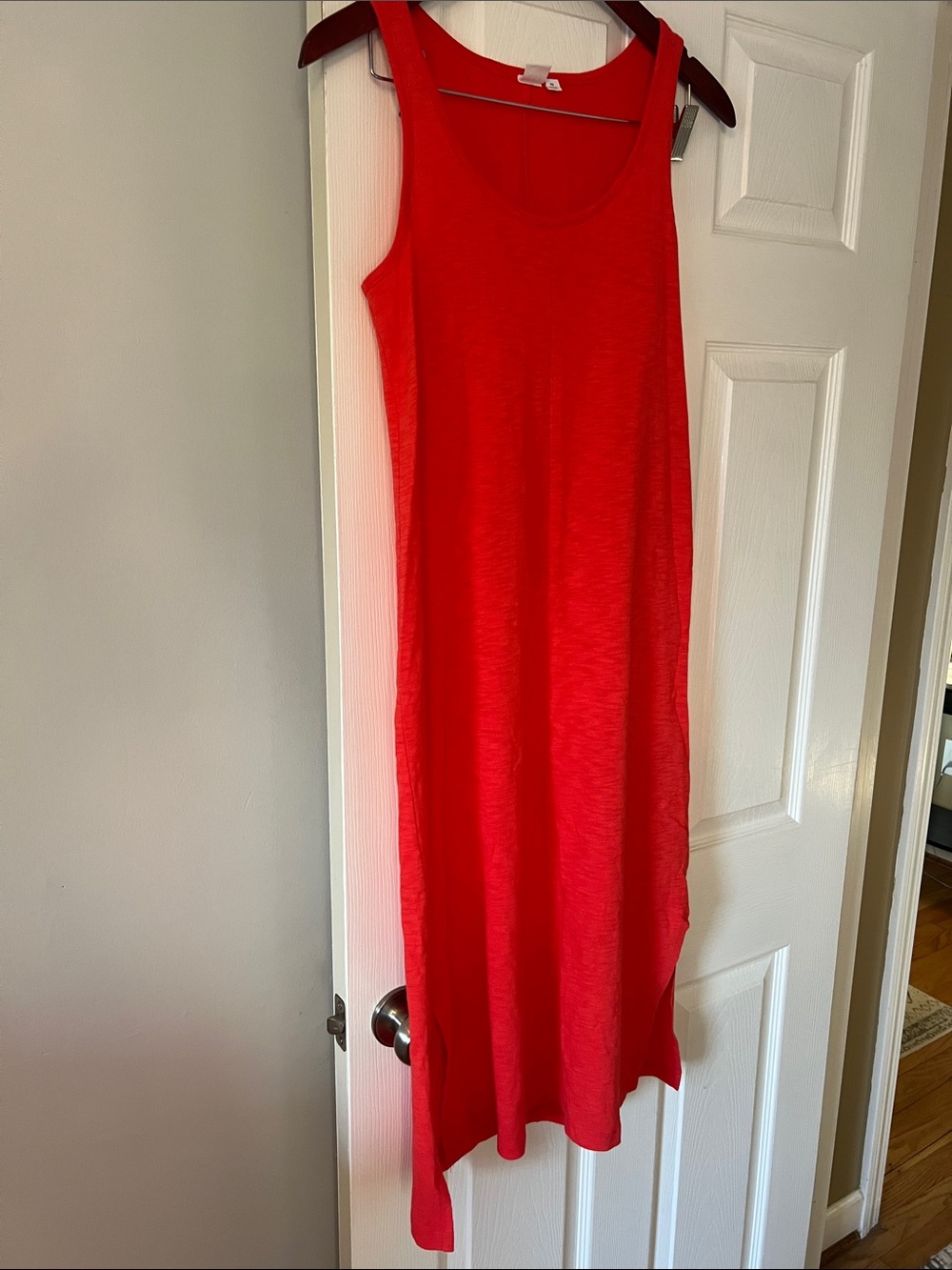 2/$7 GAP coral Scoop Neck MIDI Dress
